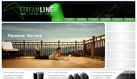 Streamline Servers 2007 website